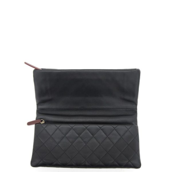 62411 4 Chanel Coco Mark Clamskin Clutch Bag