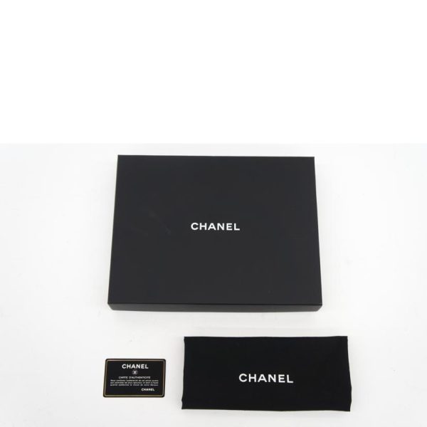 62428 6 Chanel Deauville Clutch Bag Black