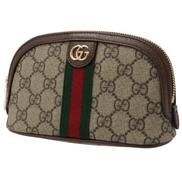 62555096iwg8745 1 GUCCI Ophidia GG Cosmetic Case Beige Ebony