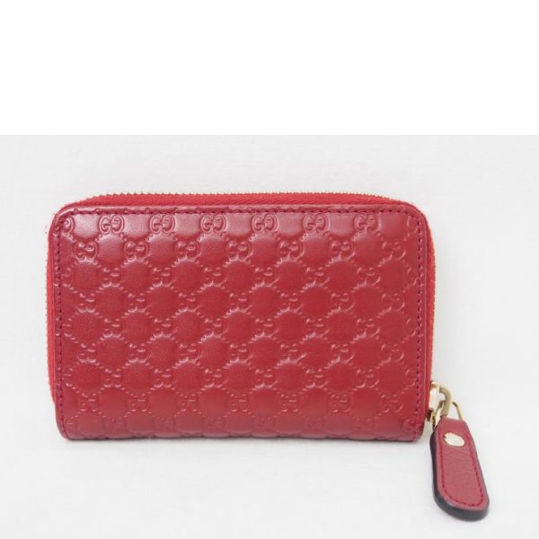 62645 2 GUCCI Micro Guccissima Round Zipper Coin Case