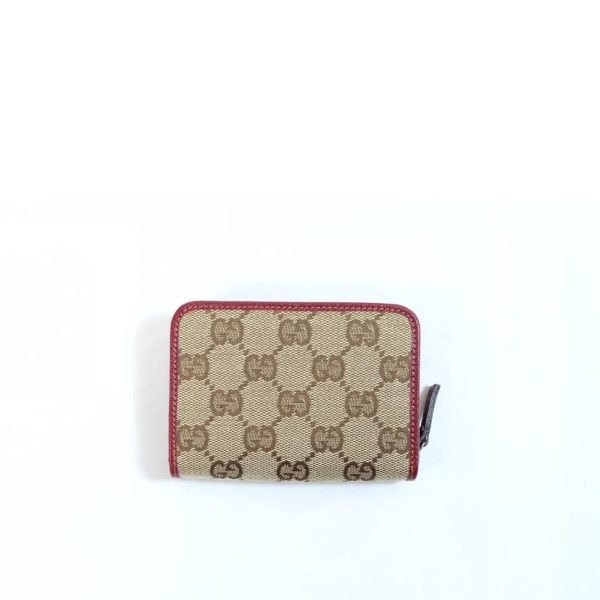 62653 2 GUCCI GG Canvas Coin Case