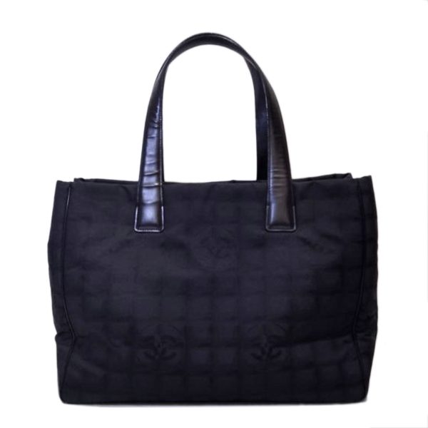 62783 1 Chanel Travel Line Tote Bag Black