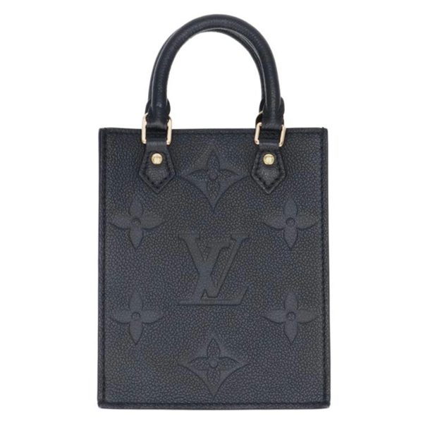 62892 1 Louis Vuitton Petite Sac Plat Monogram Empreinte Handbag Brown