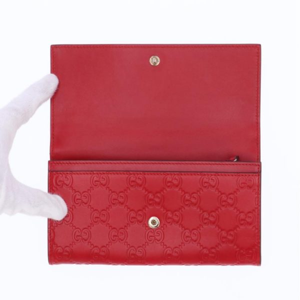 62940 3 GUCCI Guccissima Ribbon Continental Wallet