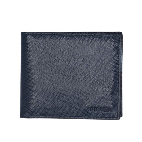 62951 1 Prada 2 Fold Wallet Black