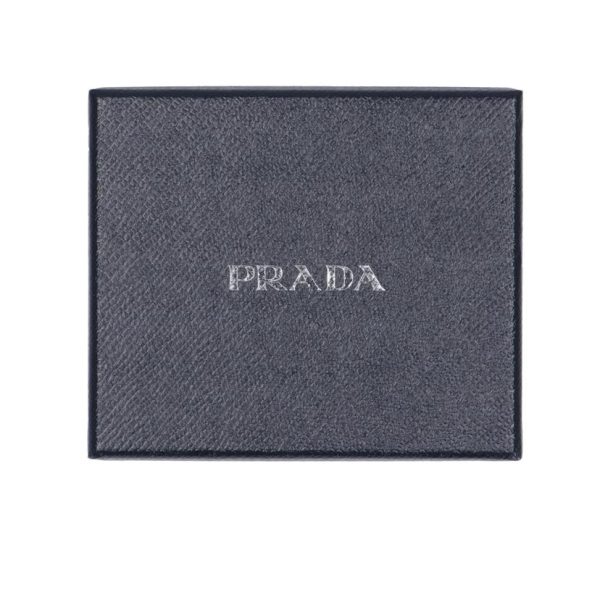 62951 8 Prada 2 Fold Wallet Black