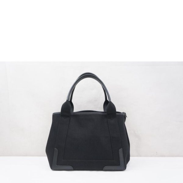 63095 2 Balenciaga Navy Cabas Bag Black