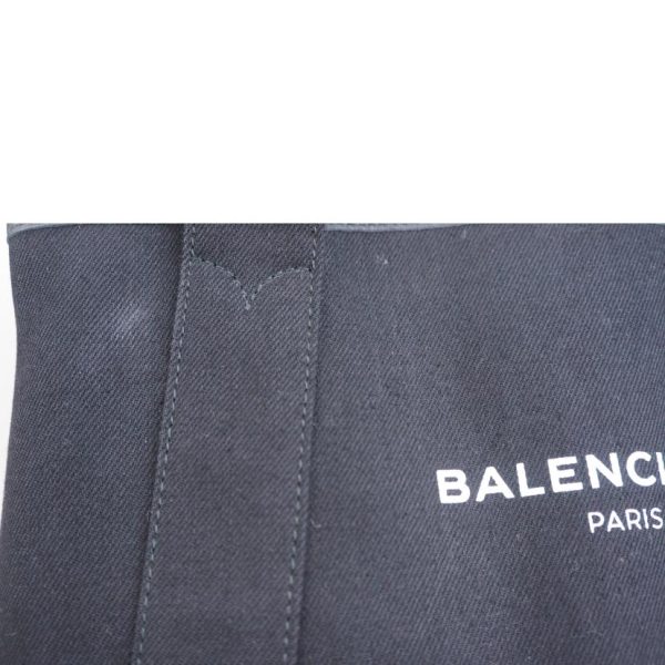 63095 8 Balenciaga Navy Cabas Bag Black