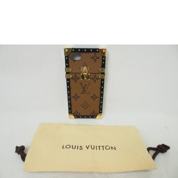 63116 9 Louis Vuitton Eye Trunk iPhoneXXS Case Monogram Reverse