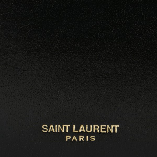 63199203p0j1000 3 Saint Laurent Paris Fragment Case Zip Card Case Credit Holder Black