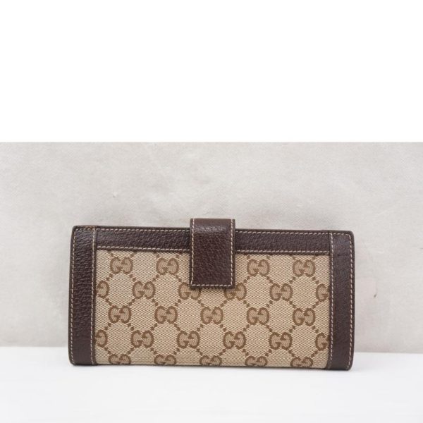 63223 2 Gucci GG Canvas Wallet Biege