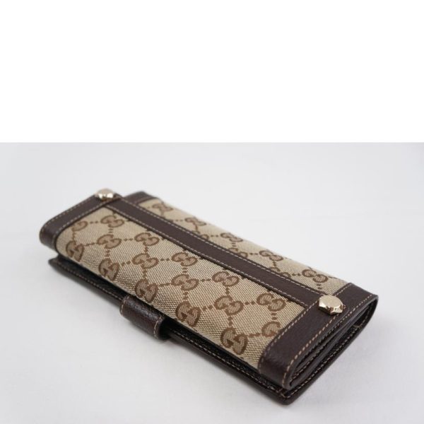 63223 3 Gucci GG Canvas Wallet Biege