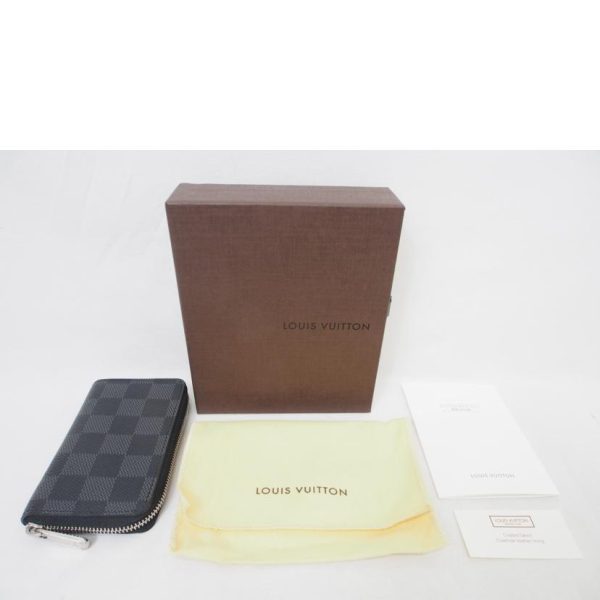 63246 8 Louis Vuitton Zippy Coin Purse Damier Graphite