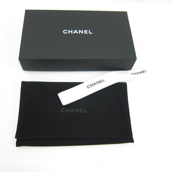 63308 8 Chanel Boy Zip Round Wallet Black