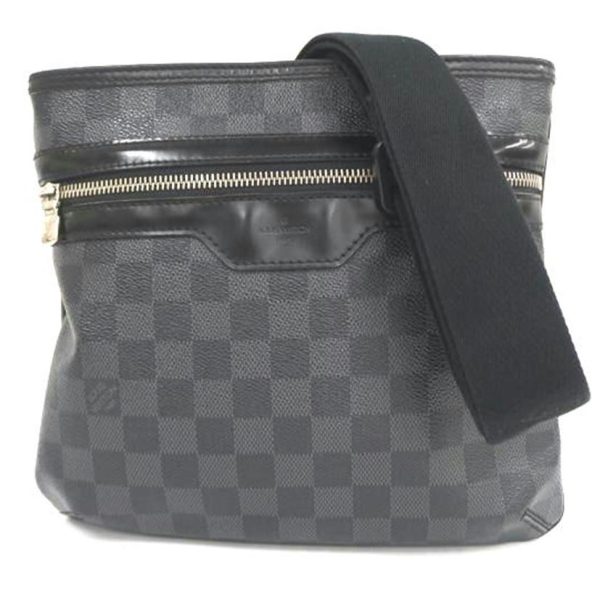 63544 1 Louis Vuitton Thomas Crossbody Bag Damier Graphite