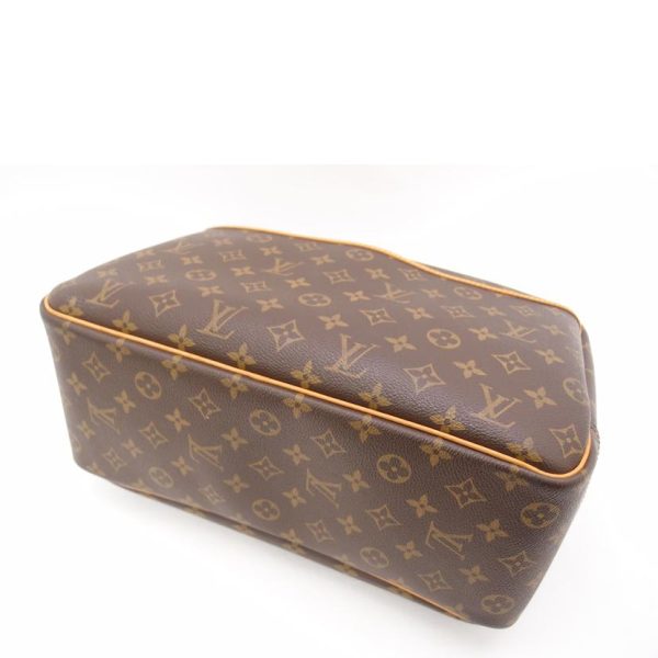 63604 3 Louis Vuitton Bowling Vanity Old Deauville Monogram Bag Brown