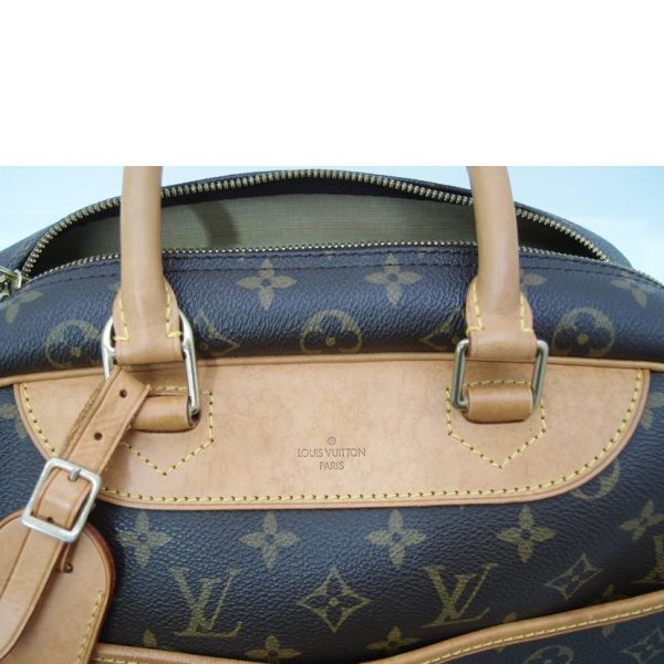 63604 6 Louis Vuitton Bowling Vanity Old Deauville Monogram Bag Brown