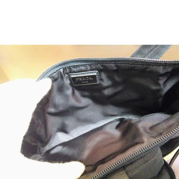 63631 7 PRADA Waist Pouch Bag Black