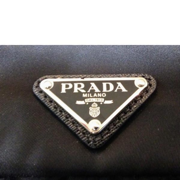 63631 9 PRADA Waist Pouch Bag Black