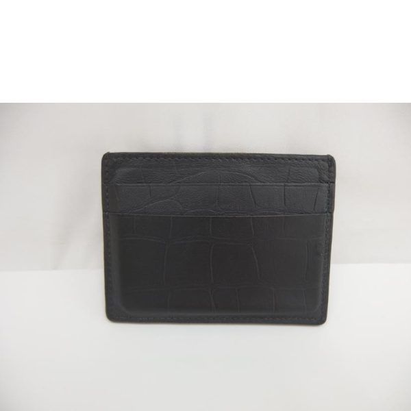 63639 2 Balenciaga Logo Card Case Black