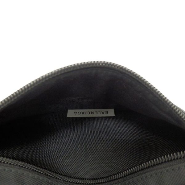 63639 4 Balenciaga Explorer Leather Solid Body Bag Black