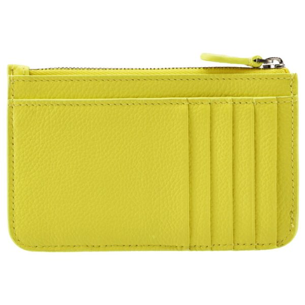 6371301izi37460 2 Balenciaga Card Holder Coin Case Yellow