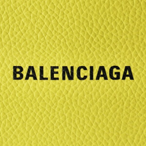 6371301izi37460 3 Balenciaga Card Holder Coin Case Yellow