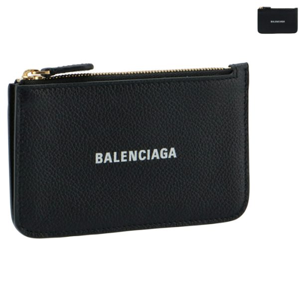 6371301izim Balenciaga Card Holder Coin Case Black