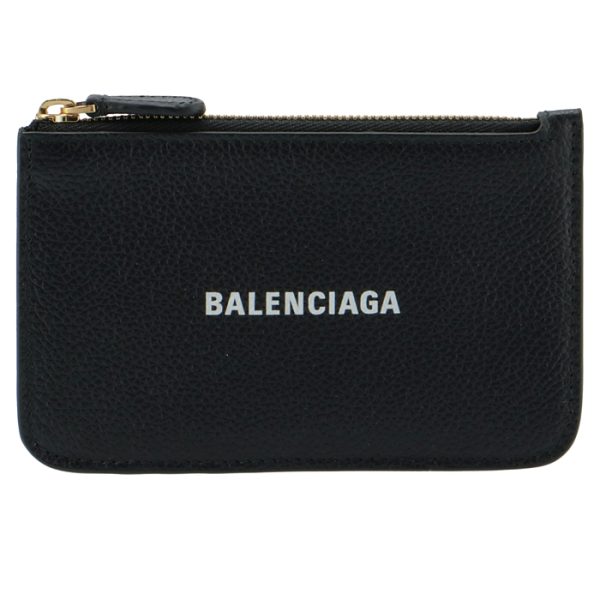 6371301izim 1 Balenciaga Card Holder Coin Case Black