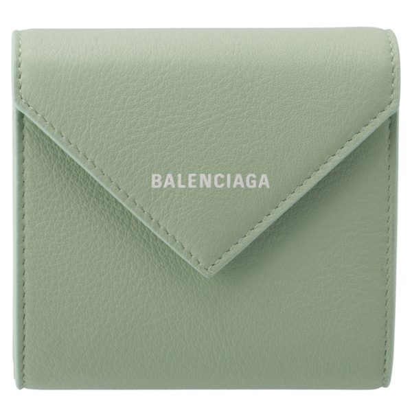 63745018d3n3906 1 Balenciaga Trifold Wallet Light Green