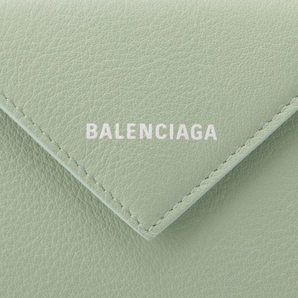 63745018d3n3906 3 Balenciaga Trifold Wallet Light Green