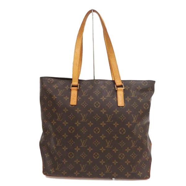 63906 1 Louis Vuitton Cava Mezzo Monogram Tote Bag Brown