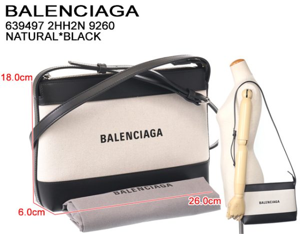 639497 2hh2n 9260 1 BALENCIAGA NAVY CROSSBODY POU shoulder bag Black