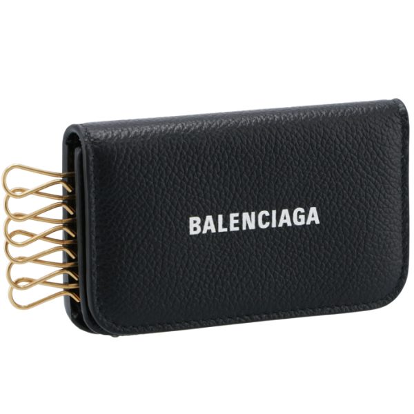 6398201izim1090 Balenciaga 6 Key Case Black