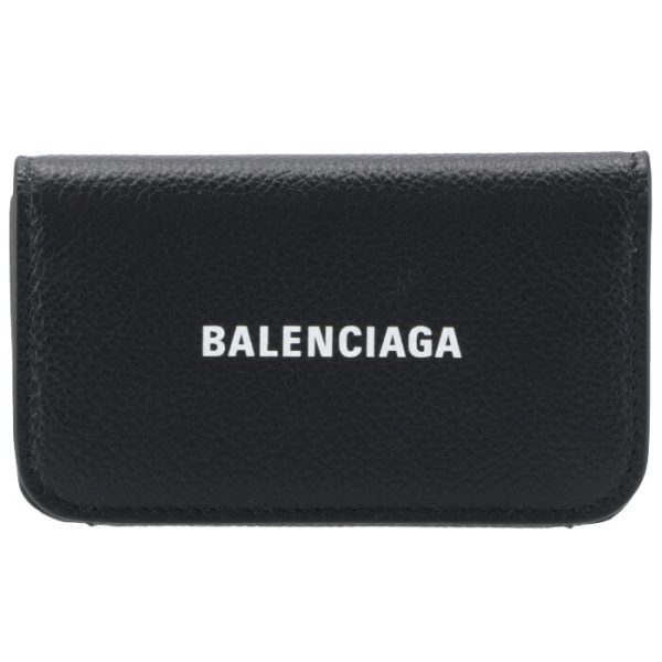 6398201izim1090 1 Balenciaga 6 Key Case Black