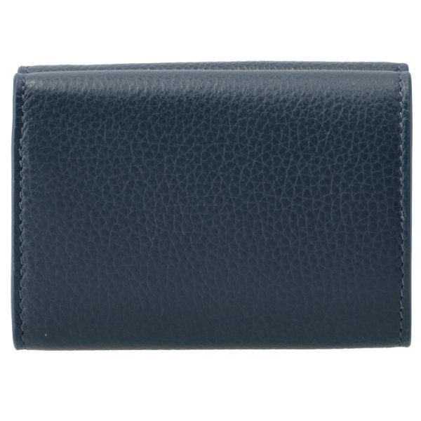 64010715ybx4403 2 Balenciaga Neo Classic Mini Wallet Navy