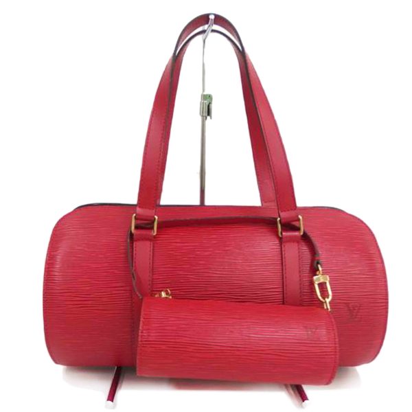 64019 1 Louis Vuitton Soufflot Epi Handbag Castilian Red