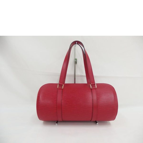 64019 2 Louis Vuitton Soufflot Epi Handbag Castilian Red