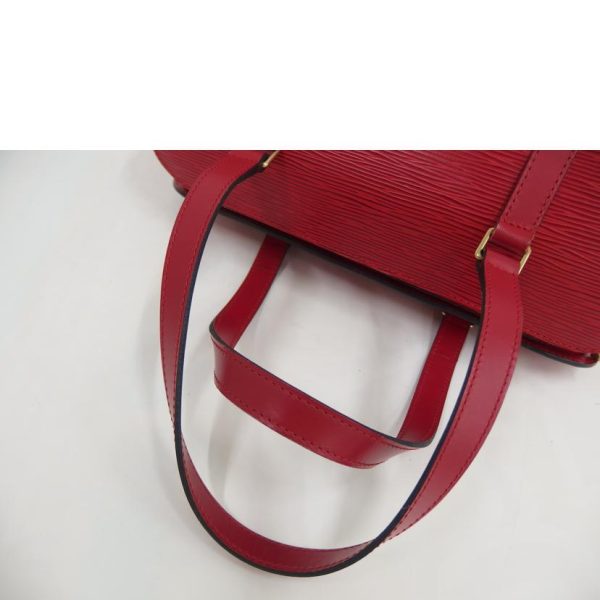 64019 4 Louis Vuitton Soufflot Epi Handbag Castilian Red