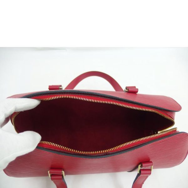 64019 5 Louis Vuitton Soufflot Epi Handbag Castilian Red