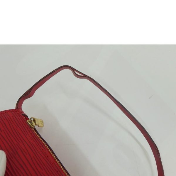 64019 7 Louis Vuitton Soufflot Epi Handbag Castilian Red