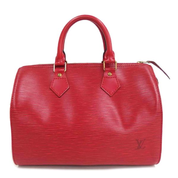 64033 1 Louis Vuitton Speedy 30 Epi Handbag Castilian Red