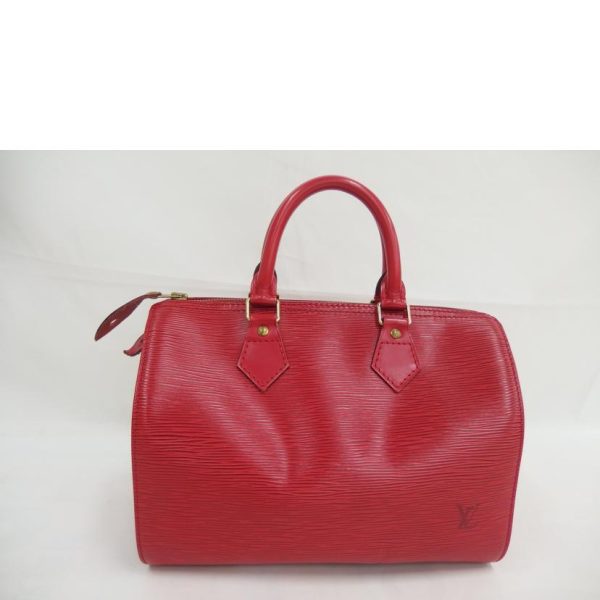 64033 2 Louis Vuitton Speedy 30 Epi Handbag Castilian Red