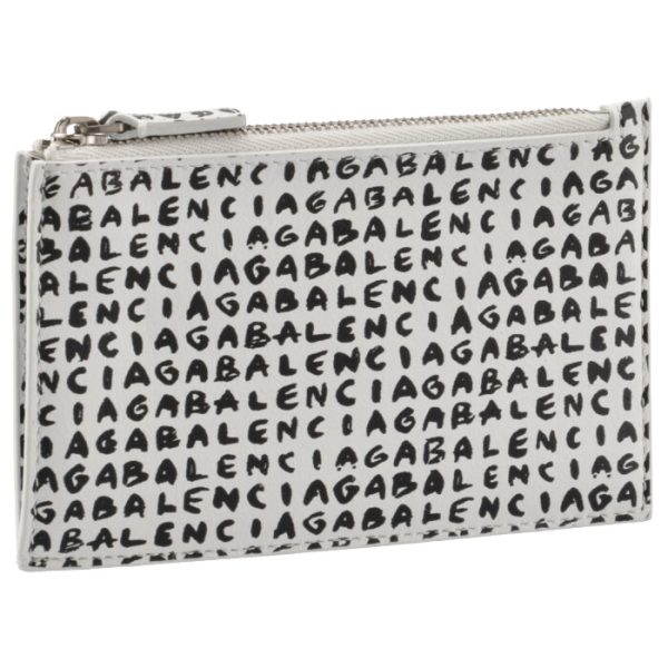 640535iwvg39188 Balenciaga Card Holder Coin Case White