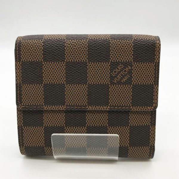 64085 2 Louis Vuitton Portomonevier Cult Credit Damier Ebene Wallet Brown