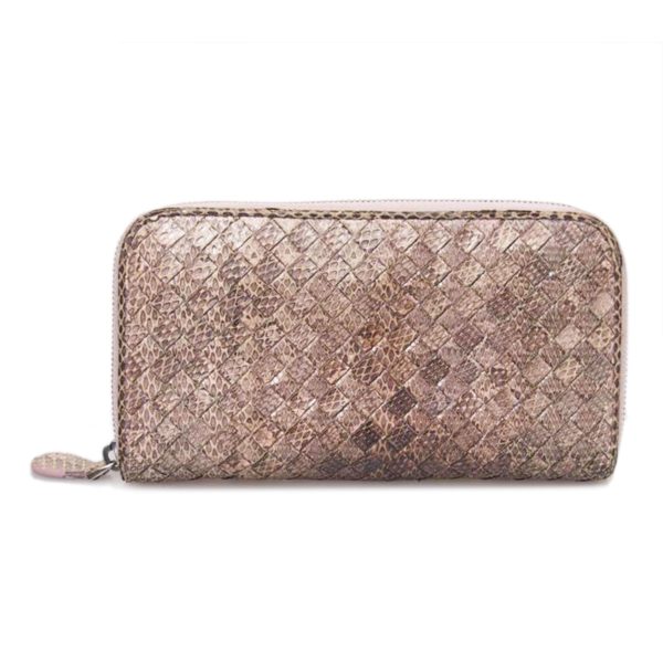 64090 1 Bottega Veneta Round Zipper Long Wallet