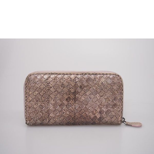 64090 2 Bottega Veneta Round Zipper Long Wallet