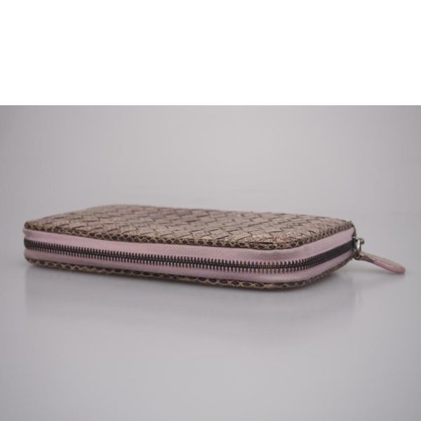 64090 3 Bottega Veneta Round Zipper Long Wallet