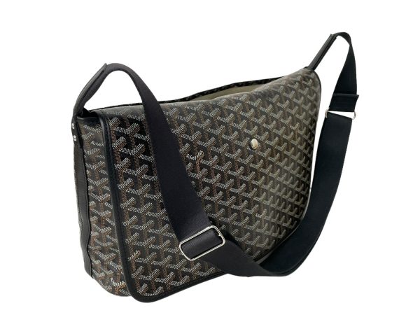 64281 d5 Goyard Capesian MM Herringbone Shoulder Bag