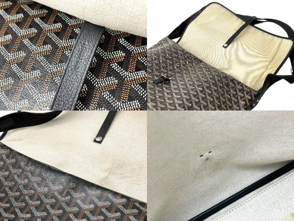 64281 d9 Goyard Capesian MM Herringbone Shoulder Bag